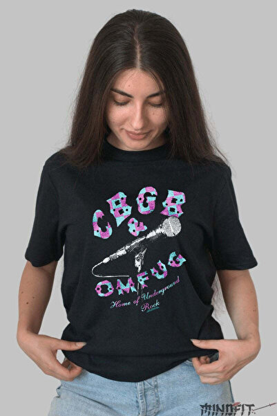 GILDAN Tricou Rock Cbgb Mic Check Dama