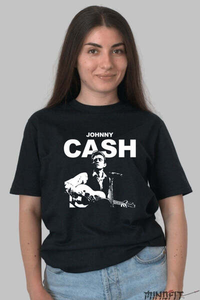 GILDAN Tricou Johnny Cash The Man In Black Live Dama