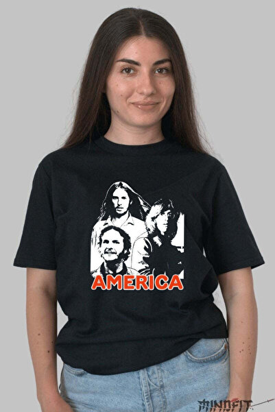 GILDAN Γυναικείο Μπλουζάκι με Ρετρό Εμβληματικό Πορτρέτο Αμερικής