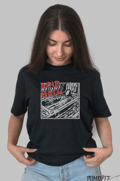 GILDAN Tricou Rock Acid Bath Arta Intunecata In Miscar Dama