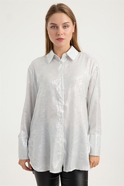 HomeStore Simli Yaldızlı Gömlek