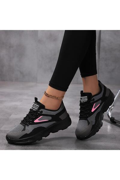 SOSENFER Kadın Koşu Ayakkabısı, Nefes Alabilir, Yumuşak Taban