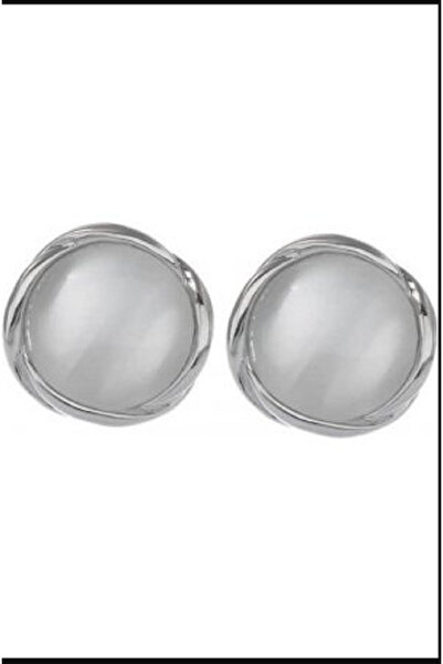 TChic Stoned Round Clip-On Earrings No Piercing Required