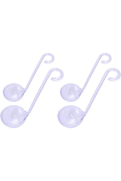 Chef Craft Plastic Mini Ladles in 2 Sizes, Set of 4, Clear