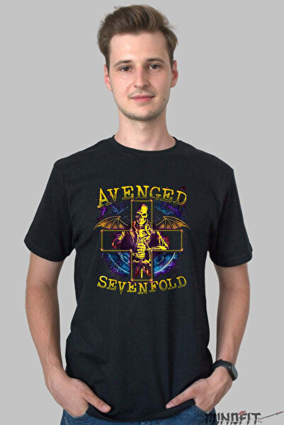 GILDAN Tricou Avenged Sevenfold Skull Universe Edition Barbat