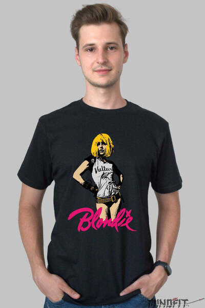 GILDAN Ανδρικό Ροκ Μπλουζάκι Blondie με Πανκ Στυλ