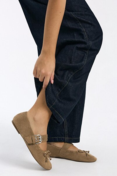 Bershka Buckled ballerina flats