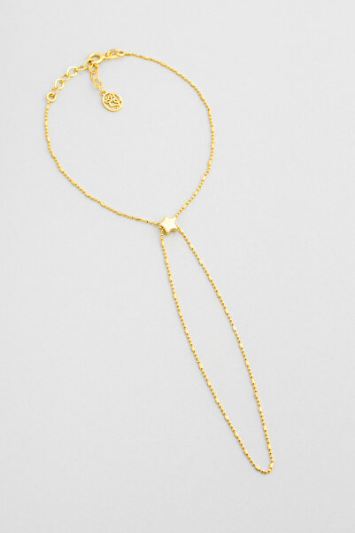 So CHIC... Şans Yıldızı 18 Ayar Sarı Altın Kaplama 19 Cm Gümüş Şahmeran