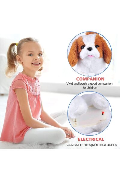 ELECDON كلب لعبة قطيفة تفاعلي