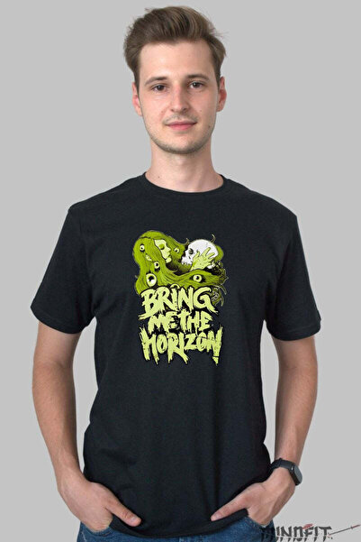 GILDAN Tricou Rock Bring Me The Horizon Toxic Skull Barbat