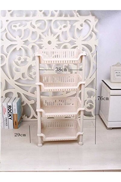 chinese NA2 Vegetable Fruit Storage Basket Trolley, Multi-Tier Floor-Standing...
