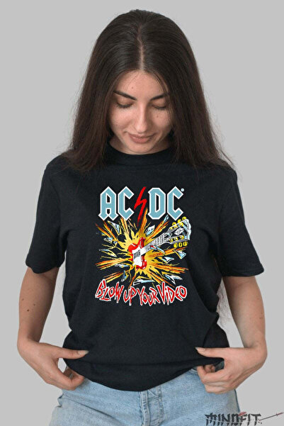 GILDAN Tricou Rock Ac Dc Blow Up Your Video Edition Dama