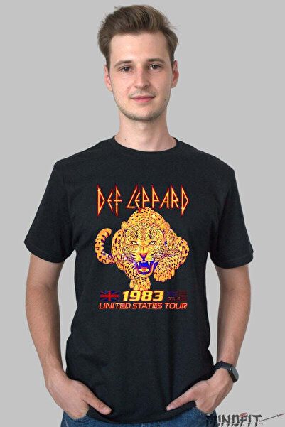 GILDAN Tricou Def Leppard United States Tour 1983 Barbat