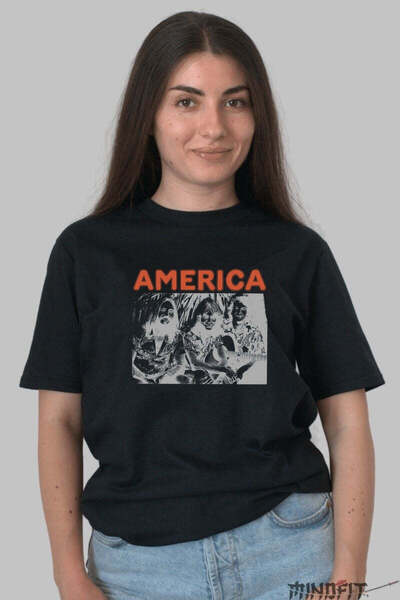 GILDAN Tricou America Retro Negativ Vibe Dama