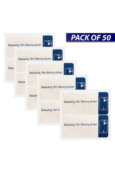 Optim Solution Set of 50 Anti-Dust Stickers for Display Cleaning