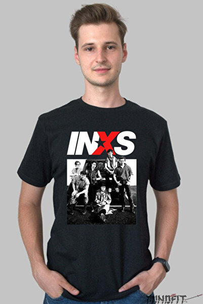 GILDAN Inxs Πορτρέτο Αστικό Ροκ Ανδρικό Μπλουζάκι