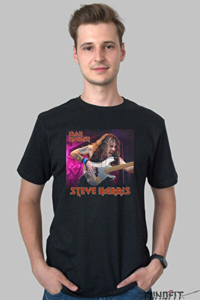 GILDAN Tricou Iron Maiden Steve Harris Live Impact Barbat