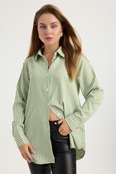 HomeStore Cămașă cu dungi groase