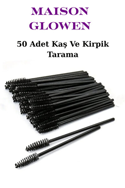 MAISON GLOWEN 50 Adet Kaş Ve Kirpik Tarama Sabitleme Şekillendirme Kıvırma Fı...