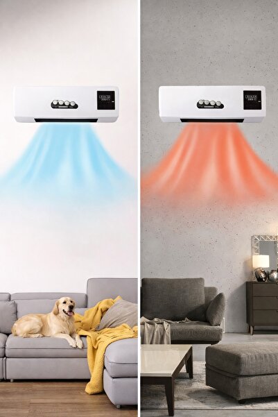 LEIHMANN Aeroterma 2 in 1 cu ventilator, cald/rece 16 - 40 grade, 1800W, cu telecomanda, Alb