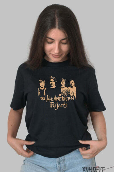 GILDAN Τρίκου Ροκ The All American Rejects Κλασικό Πορτρέτο Συγκροτήματος Dama
