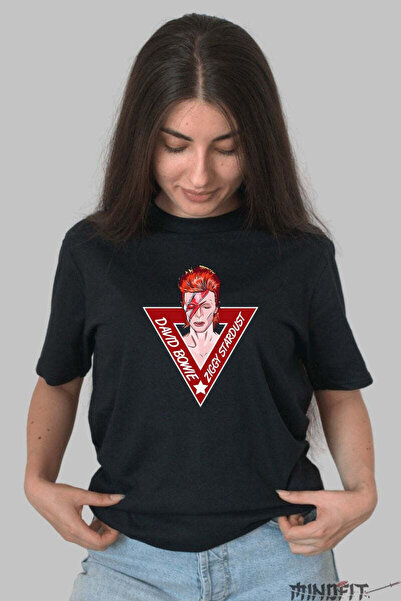 GILDAN Tricou Rock David Bowie Ziggy Stardust Dama