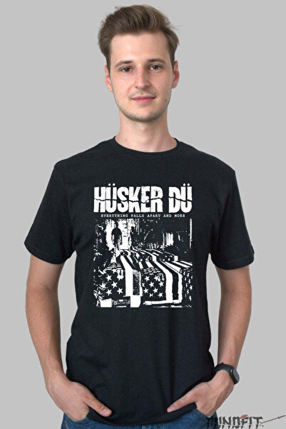 GILDAN Tricou Rock Husker Du Everything Falls Apart And More Barbat