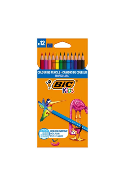 Bic Kids Tropicolors colored pencils, 12 colors/set