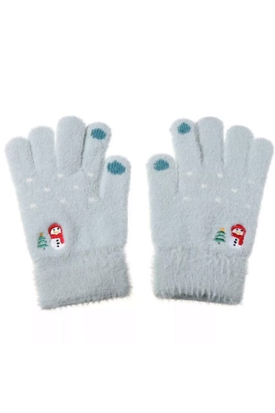 Optim Solution Winter Gloves for Women - Snowman Design