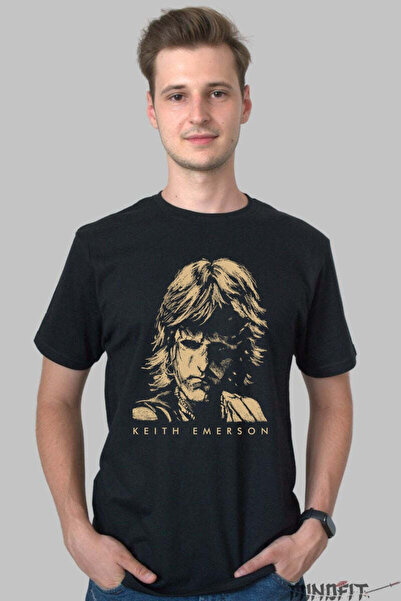 GILDAN Tricou Rock Keith Emerson Portret Iconic Prog Barbat
