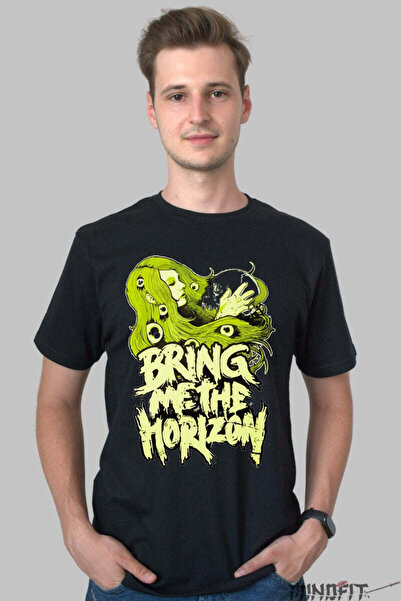 GILDAN Tricou Rock Bring Me The Horizon Neon Vision Barbat