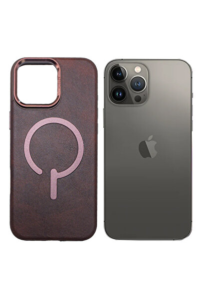 Aztech جراب جلدي لهاتف آيفون 15 برو، يدعم تقنية ماج سيف، قصة ضيقة، متين، أزرا...