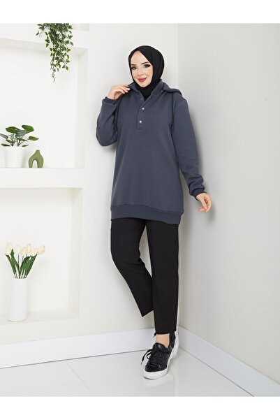 Modaviki Hooded Sweatshirt Anthracite Anr42
