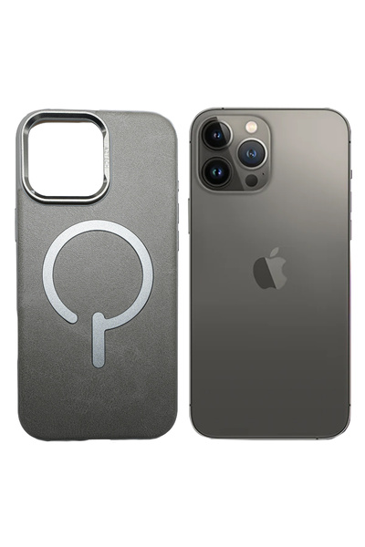 Aztech iPhone 13 Pro Max Leather Case, Slim Protective, Shockproof, Built-in ...