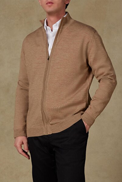 Abbate Ανδρικό πλεκτό πουλόβερ από μάλλινο ύφασμα Seta, μοντέρνα εφαρμογή, μπ...