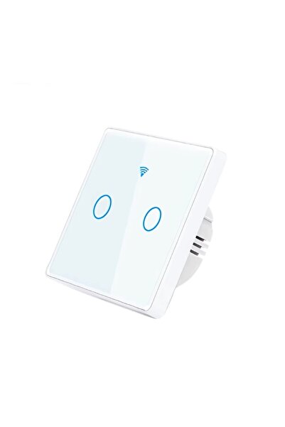 OEM Έξυπνος διακόπτης, 10A, 2 κανάλια, σκληρυμένο γυαλί, Tuya, συμβατότητα με...