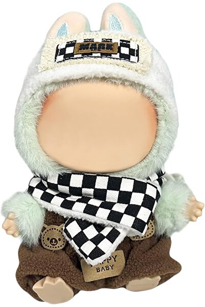 Generic طقم ملابس دمى من ثلاث قطع من كاست ويف لدمى لابو مقاس 17 سم