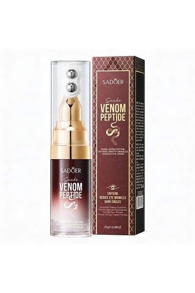 SADOER Πεπτίδιο δηλητηρίου φιδιού, κρέμα ματιών με εφαρμοστή μασάζ, 25 γρ.