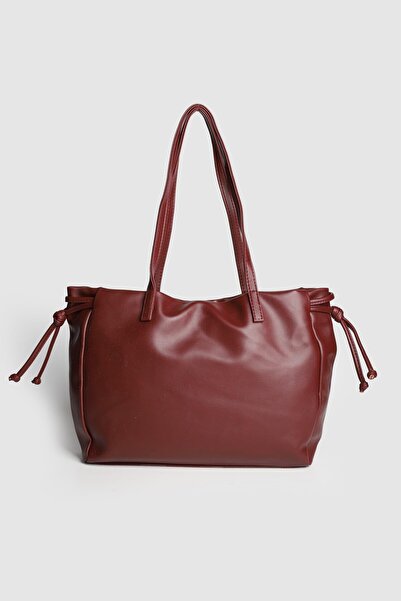 Store حقيبة كتف نسائية كبيرة الحجم من الجلد الناعم من راكي