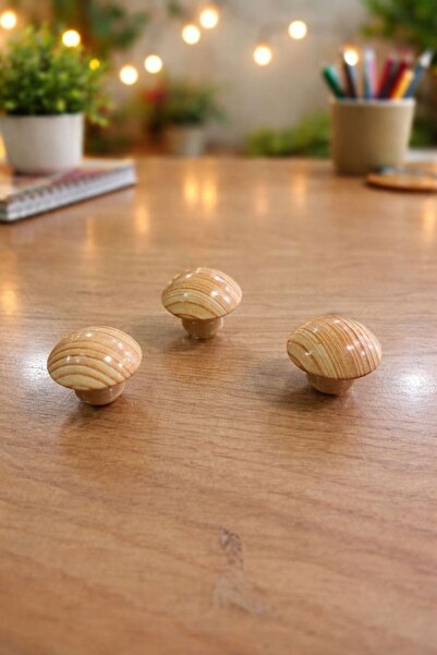 ARON (3 ADET) MANTAR DÜĞME KULP MOBİLYA ÇEKMECE MUTFAK ÇOCUK ODASI DOLAP KAPA...