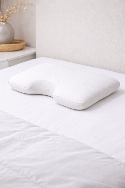 NİSSOFT Ortopedik Visco Yastık Omuz ve Boyun Destekli Yastık Visko Yastık