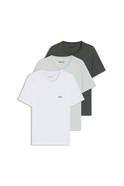BOSS Logolu Üçlü İç Giyim Tişört Paketi