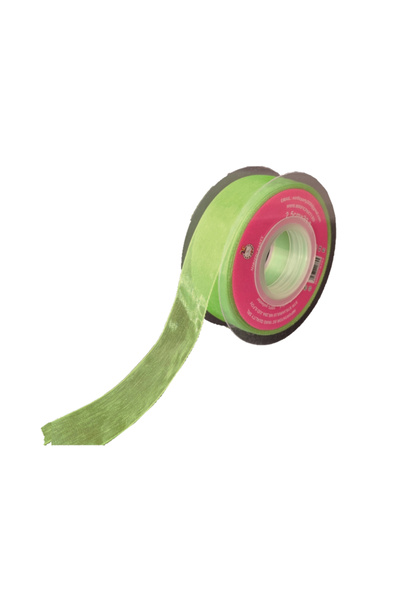 Mirific Party Green Organza Ribbon, 23 m x 2.5 cm
