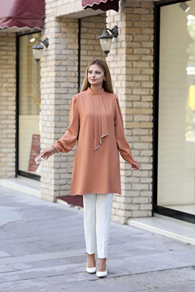 SUBU TASARIM Işıl Tunik Camel Tbsanr34