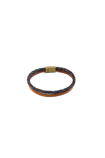 HER ŞEY NOTA www.herseynota.com Stone Gray Camel – Gray Knitted & Tan Band Me...