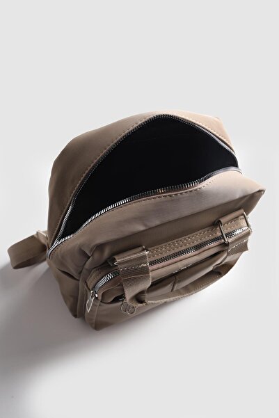 Store Kadın Soshe Su İtici Kumaş Çok Bölmeli Sırt Çantası