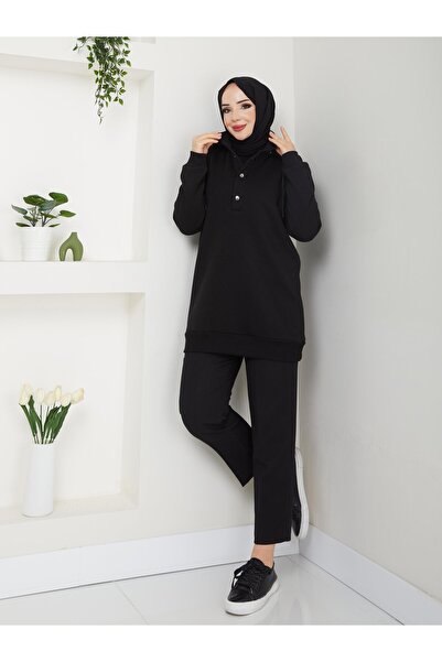 Modaviki Hooded Sweatshirt Black Anr42