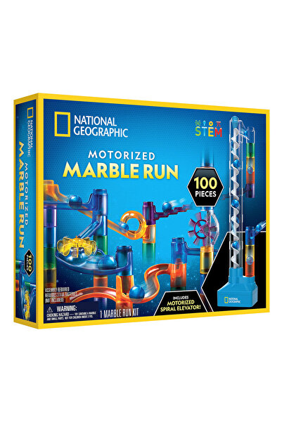 NATIONAL GEOGRAPHIC Motorized Marble Run -100 pcs set w/Elavator!