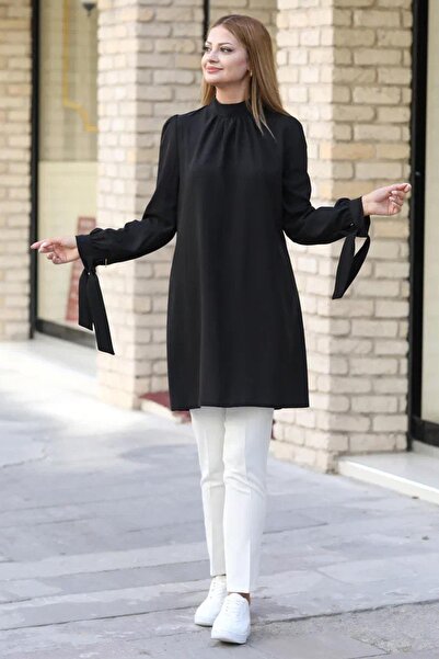 SUBU TASARIM Esila Tunic Black Tbsanr32