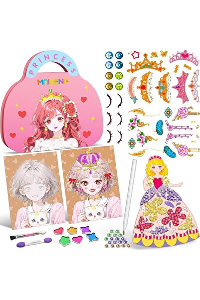 Yelajoy Princess Makeup Sticker Set for Girls by
